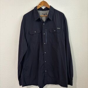 Eddie Bauer Men's Dark Blue Shirt Jacket 2XL Tall